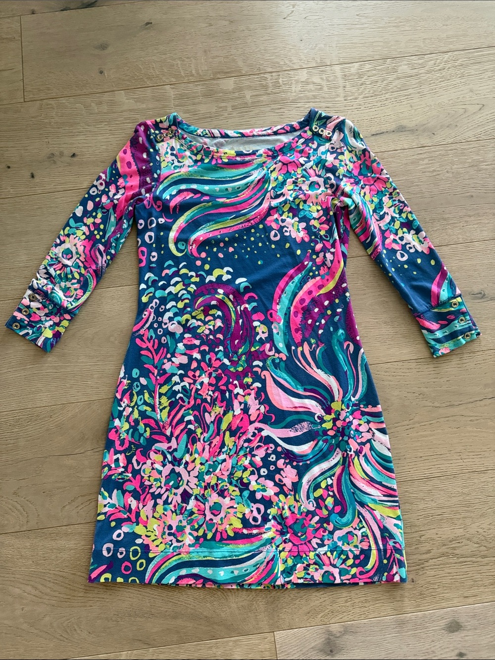 Lilly Pulitzer Sophie Dress in Beach Loot Women's Size XS UPF 50+